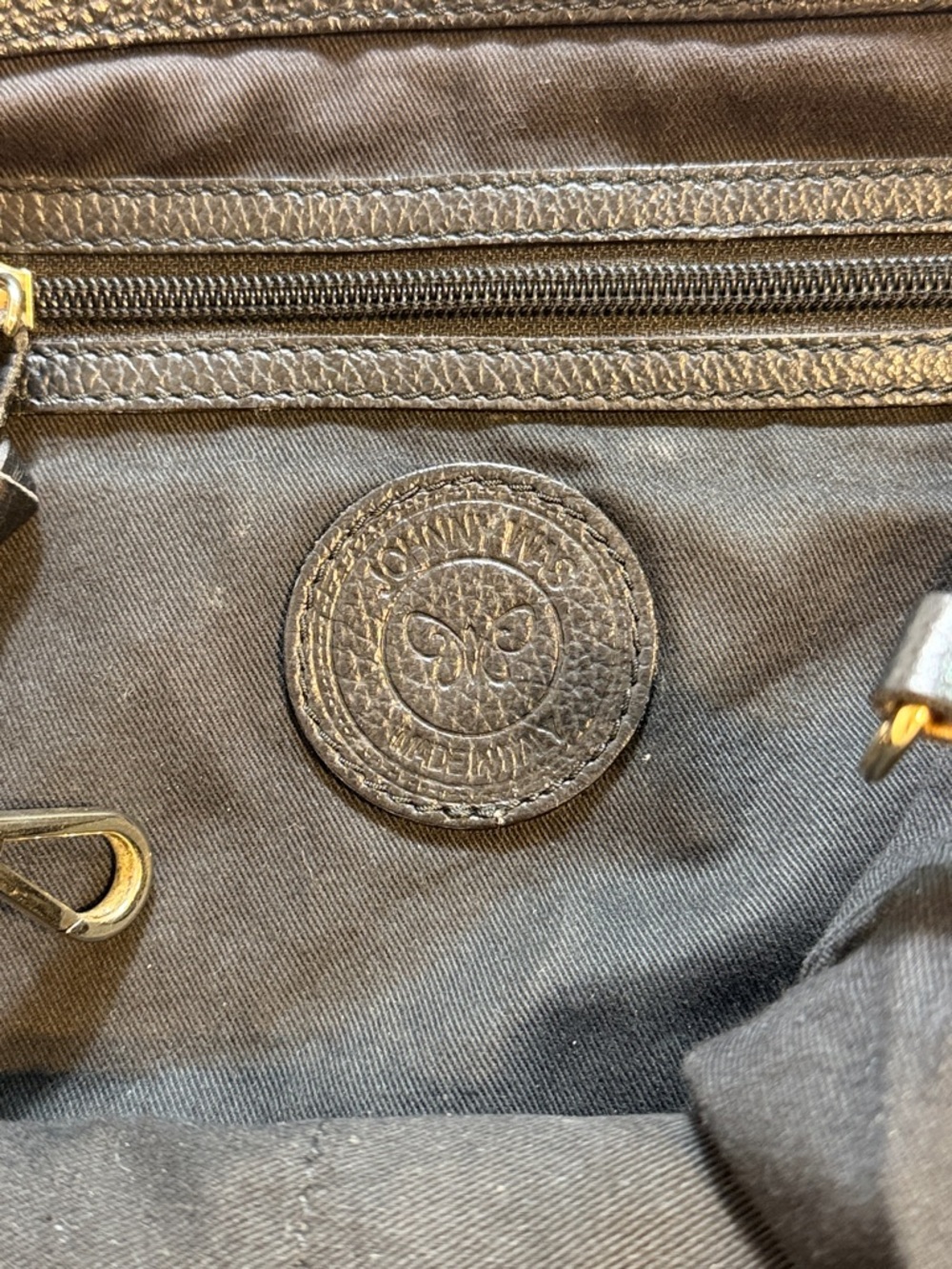 Johnny Was Tippi Tote Black Pebbled Leather - Picture 4 of 10